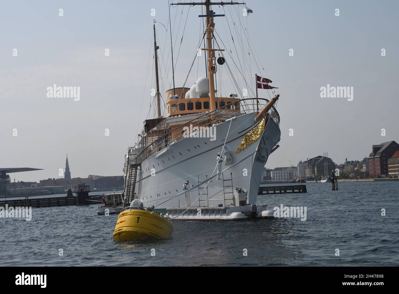 Copenhagen/Denmark 30 April 2018 roya yatch H.M.The Queen