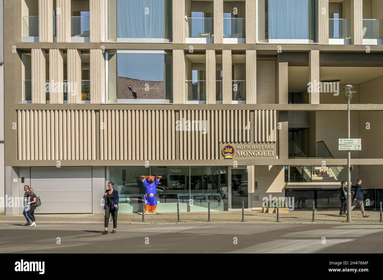 Botschaft der Mongolei, Hausvogteiplatz, Mitte, Berlin, Deutschland Stock Photo