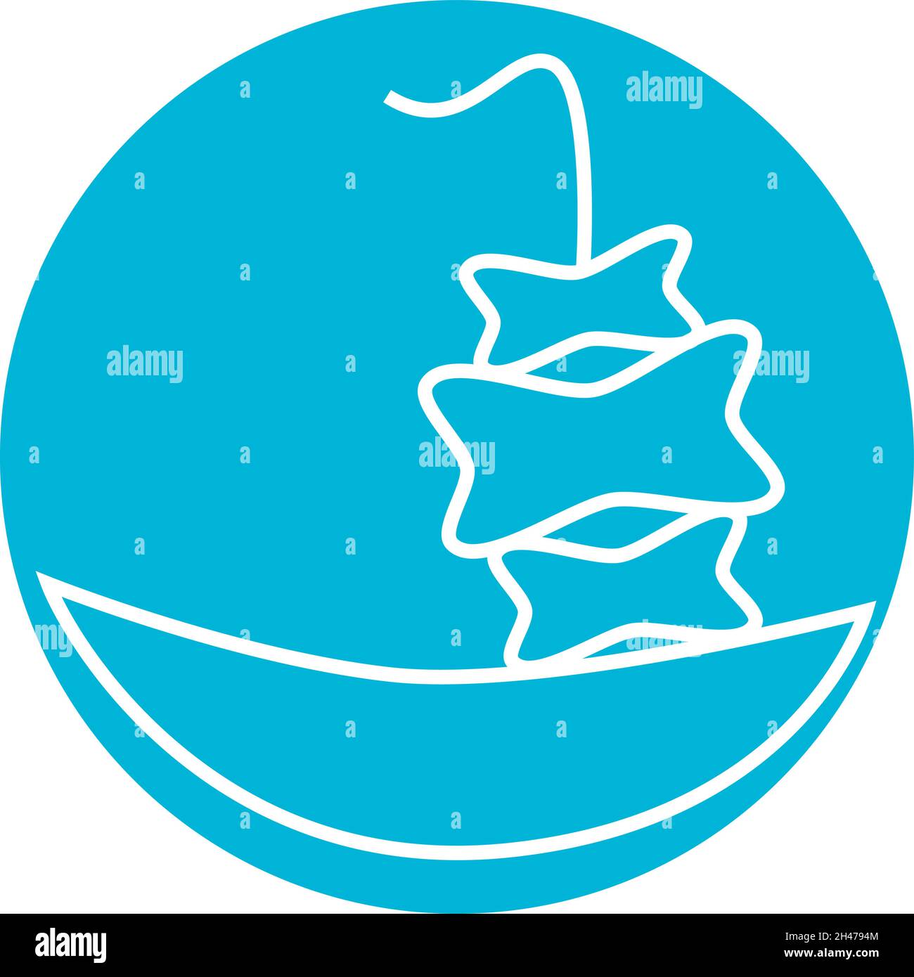 Pirate ship, illustration, vector, on a white background. Stock Vector