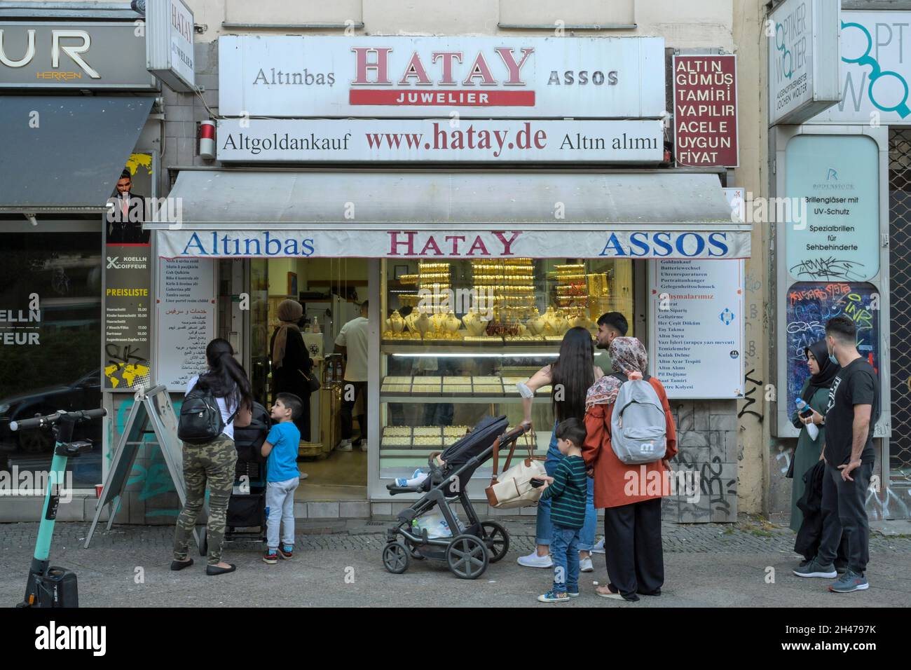 Hatay Juwelier, Kottbusserdamm, Kreuzberg, Friedrichshain-Kreuzberg, Berlin, Deutschland Stock Photo