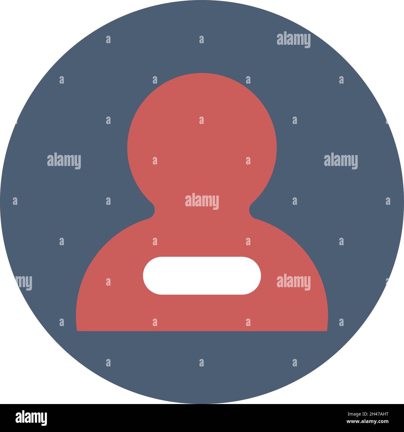 Blogging unfollow, illustration, vector, on a white background. Stock Vector