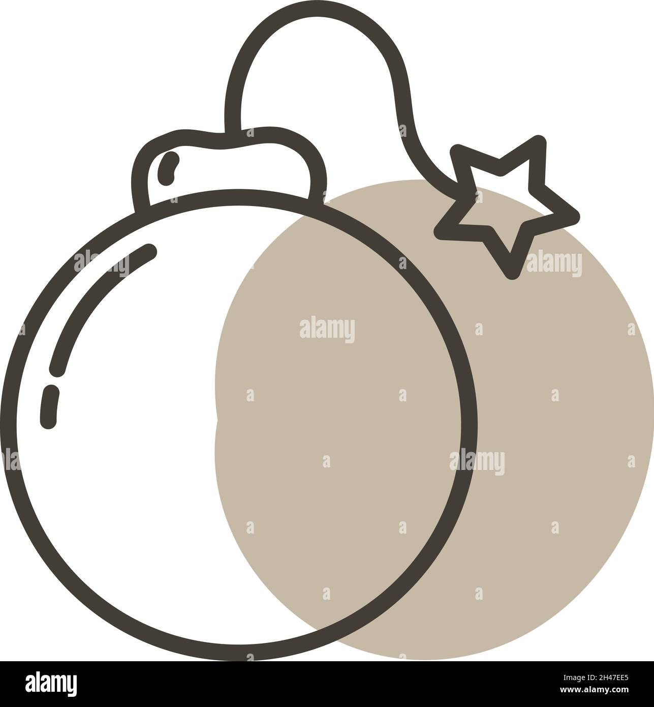 Criminal bomb, illustration, vector, on a white background. Stock Vector