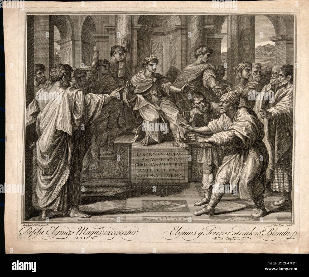 Elymas (also known as BarJesus) the magician is rendered blind by Paul