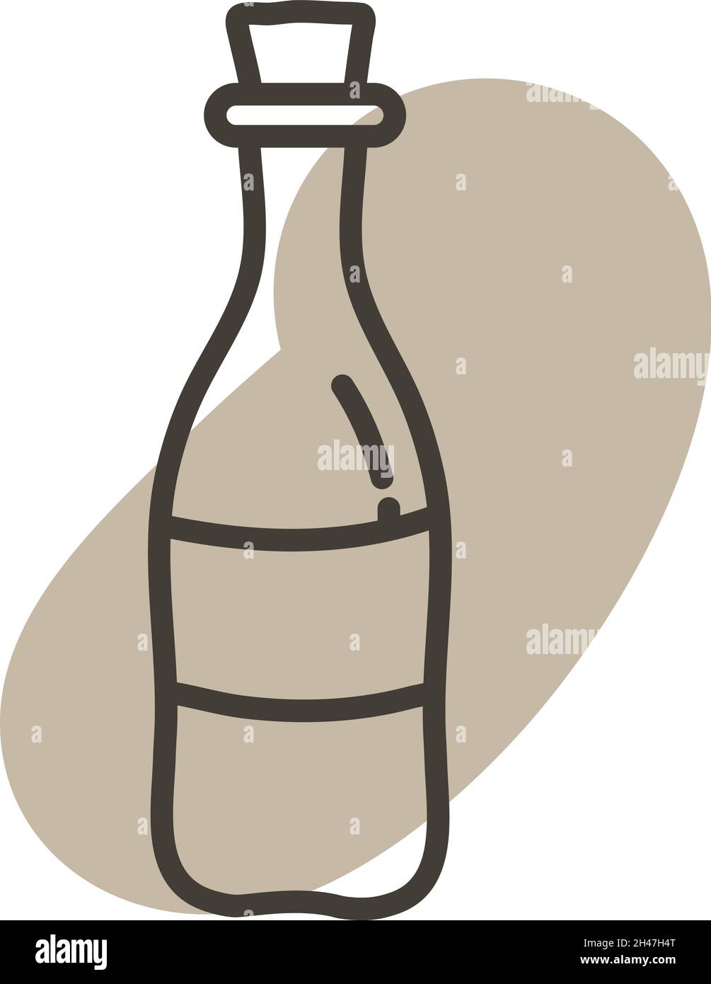 Criminal fire bottle, illustration, vector, on a white background. Stock Vector
