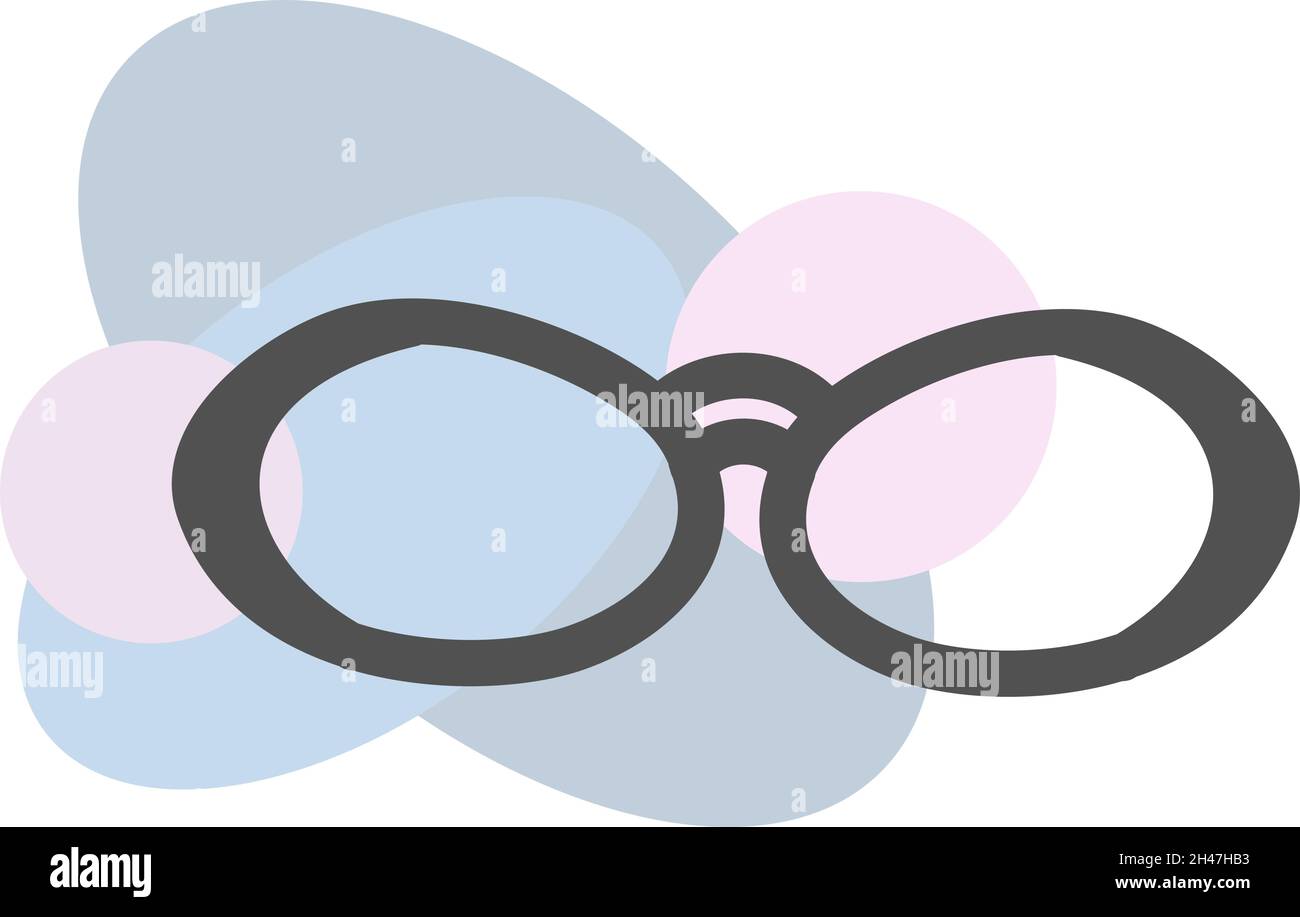 Plastic glasses, illustration, vector, on a white background Stock ...