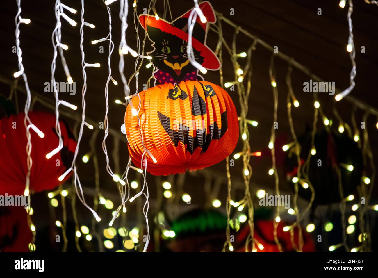 Halloween lanterns, Hong Kong, China Stock Photo Alamy