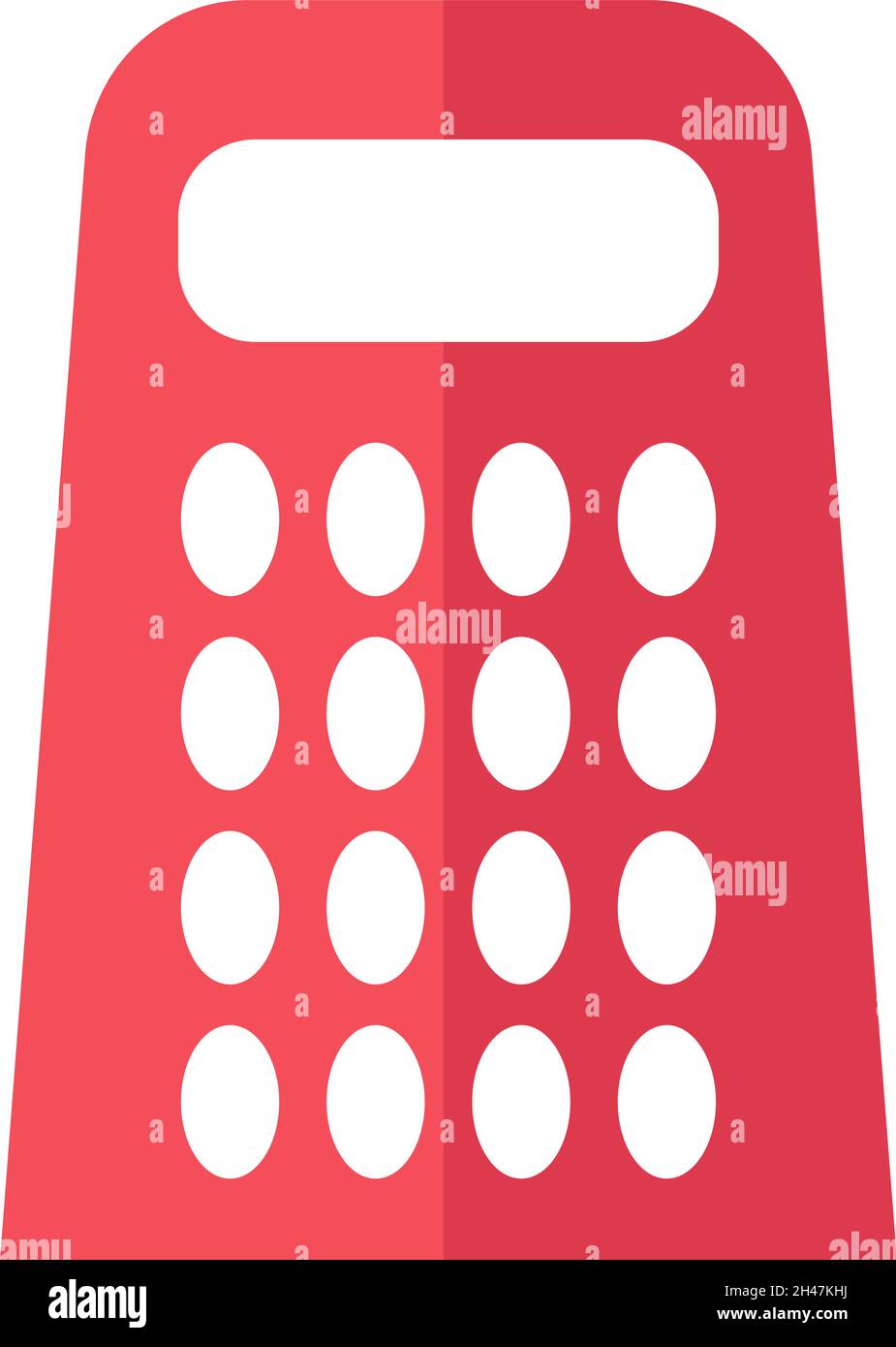 Pink grater, illustration, vector, on a white background. Stock Vector