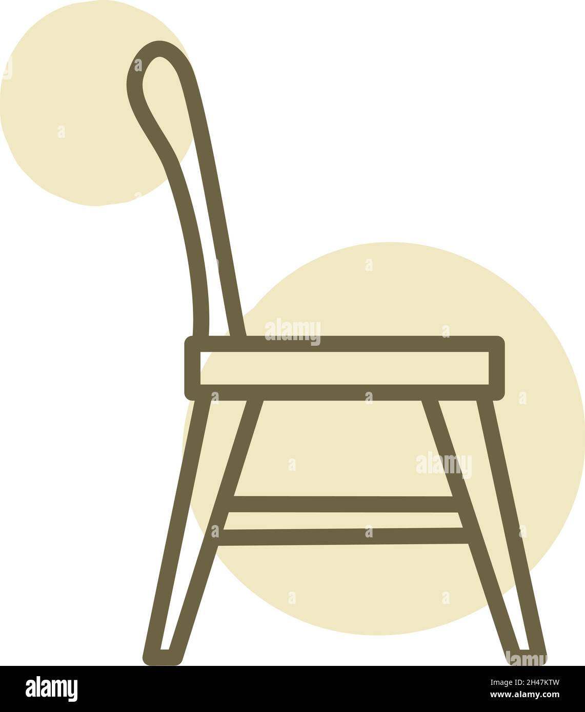 Kitchen chair, illustration, vector, on a white background Stock Vector  Image \u0026 Art - Alamy, image size:1141x1390