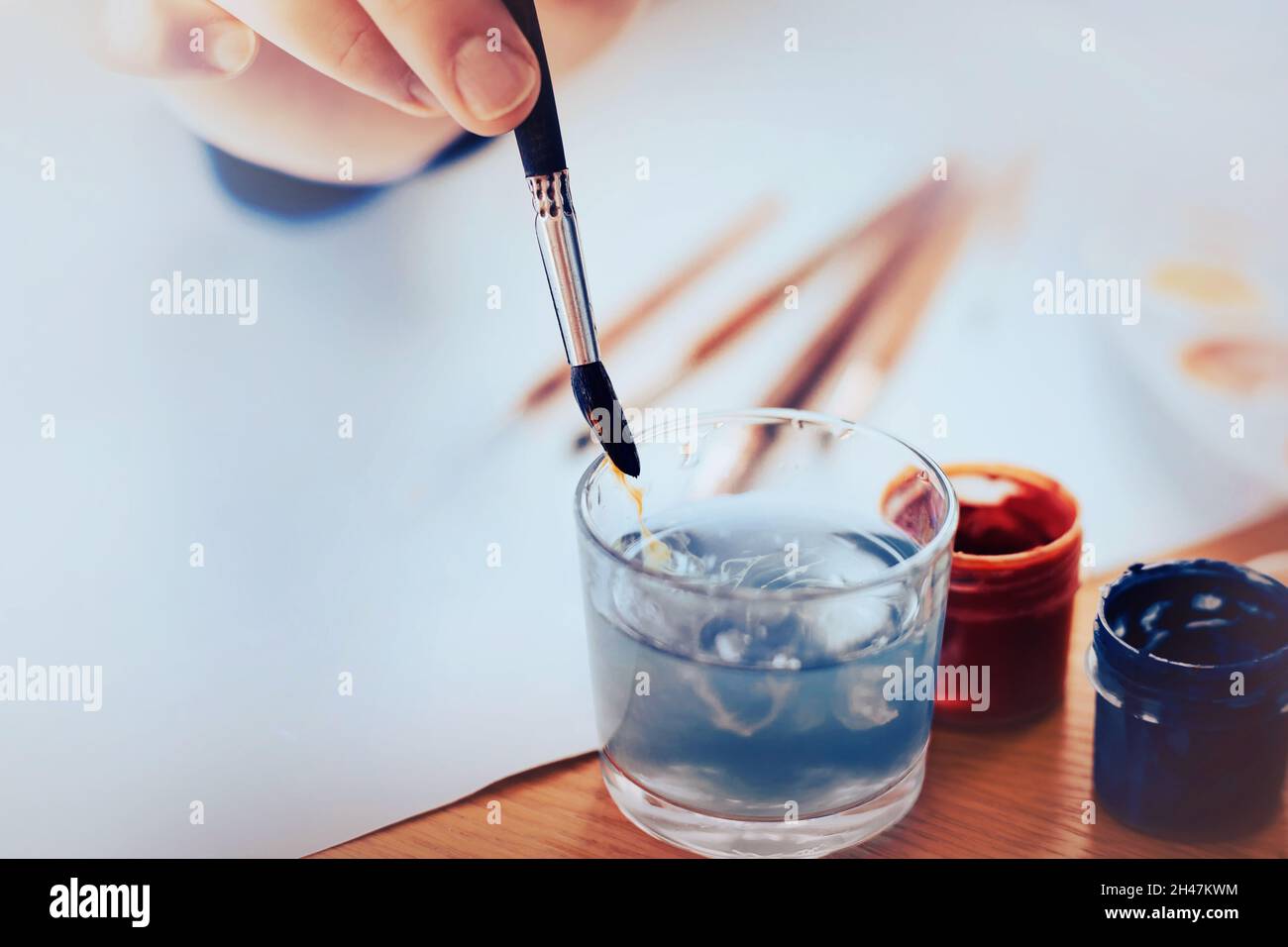 Gouache paint hi-res stock photography and images - Alamy