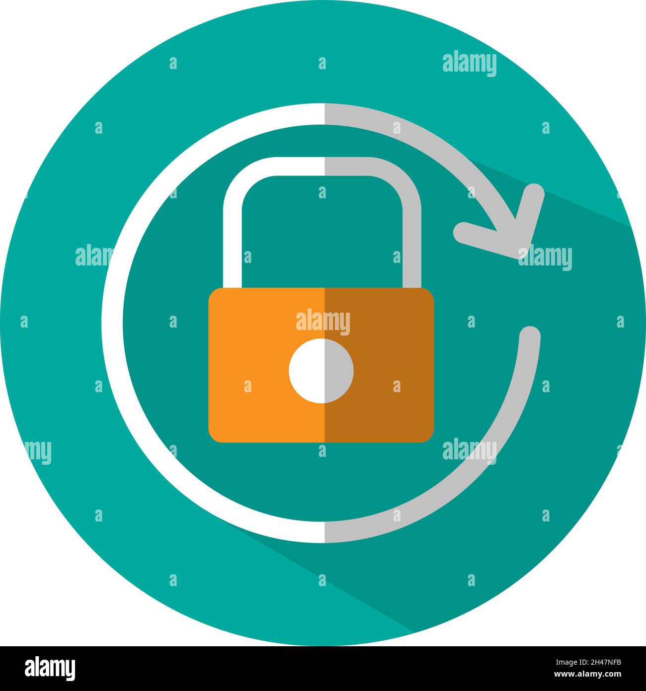 Orientation lock, illustration, vector, on a white background Stock