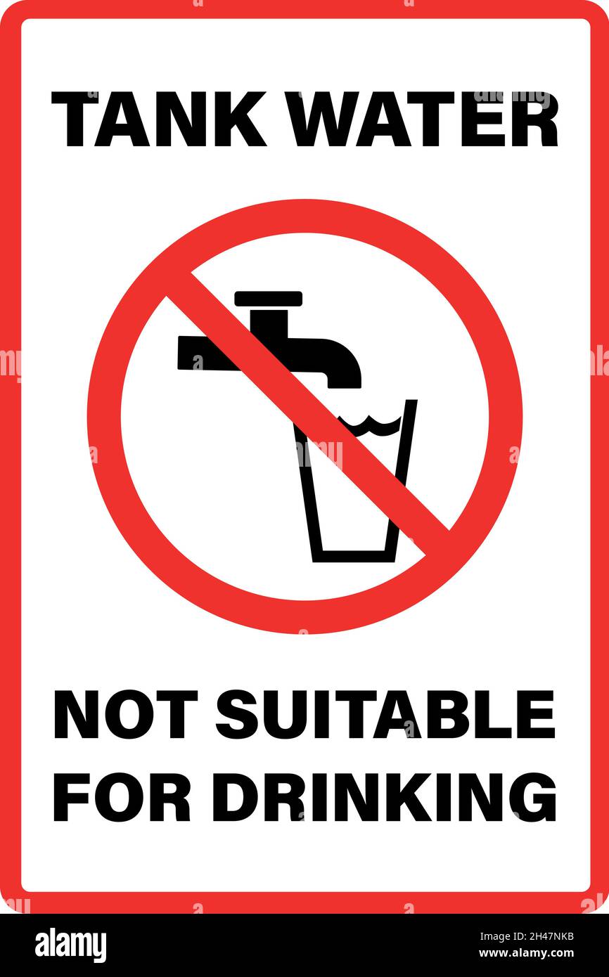 no drinking water sign