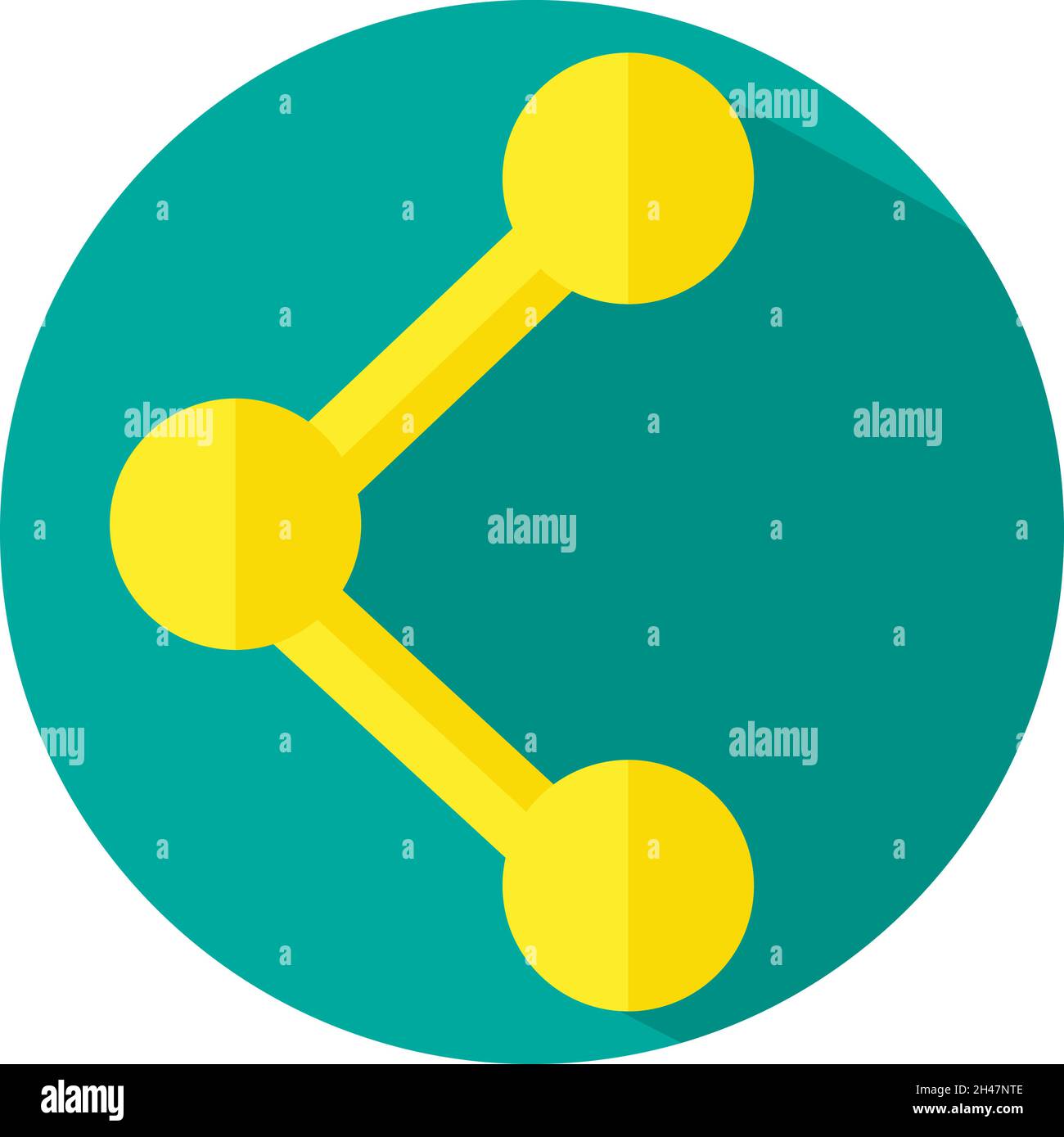 Mobile share, illustration, vector, on a white background. Stock Vector