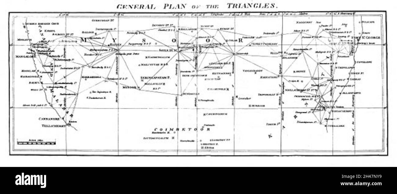 Great trigonometrical survey Cut Out Stock Images & Pictures Alamy