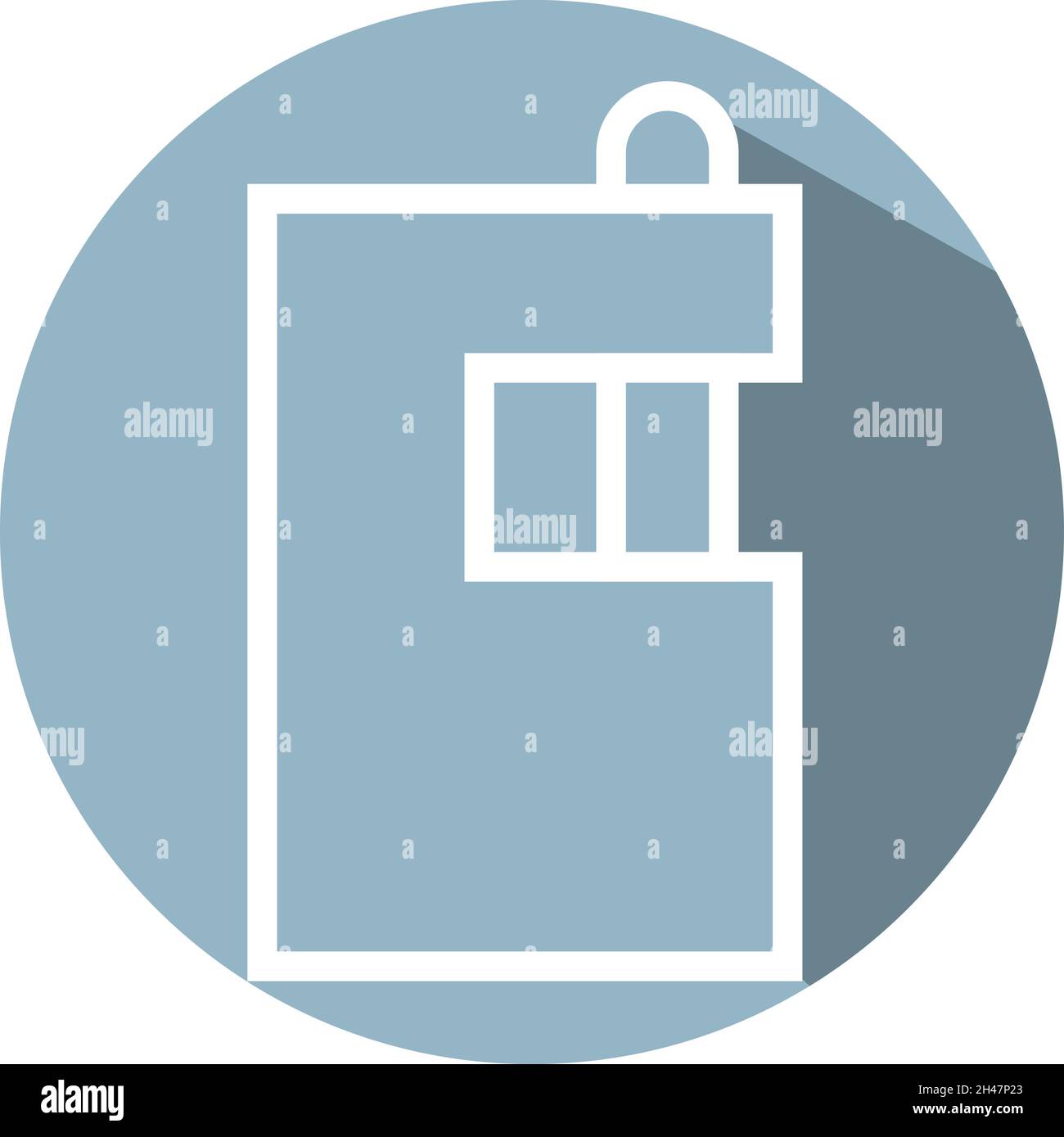 House lock, illustration, vector, on a white background Stock Vector ...