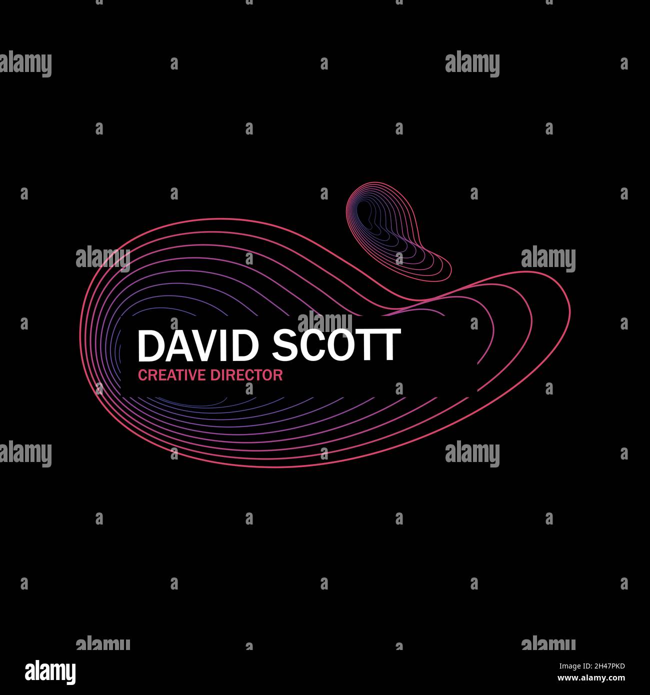 Dark lower third banner. Pink Neon lines. Vector illustration Stock Vector