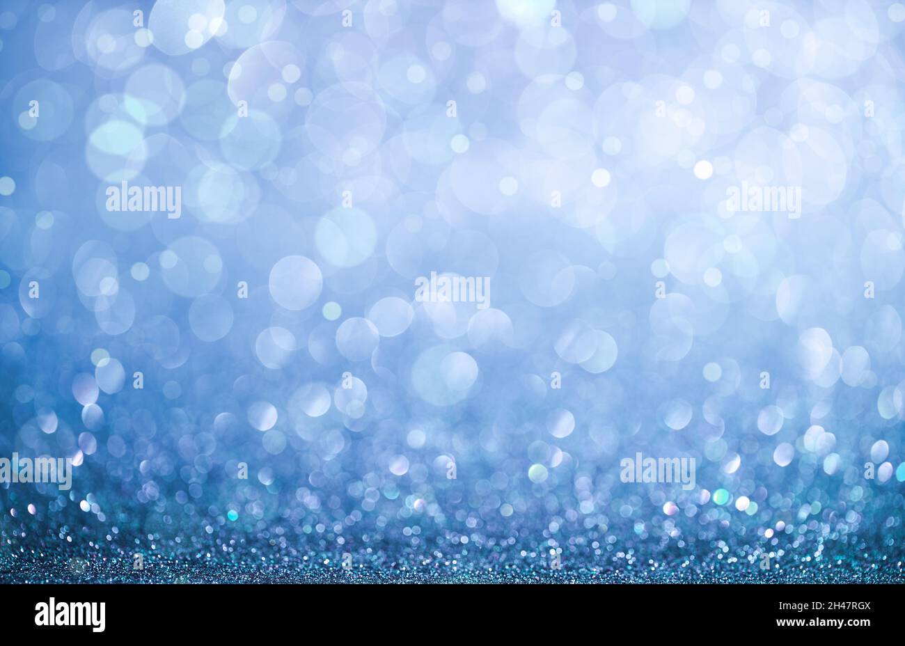 Blue bokeh abstract background - defocused Stock Photo