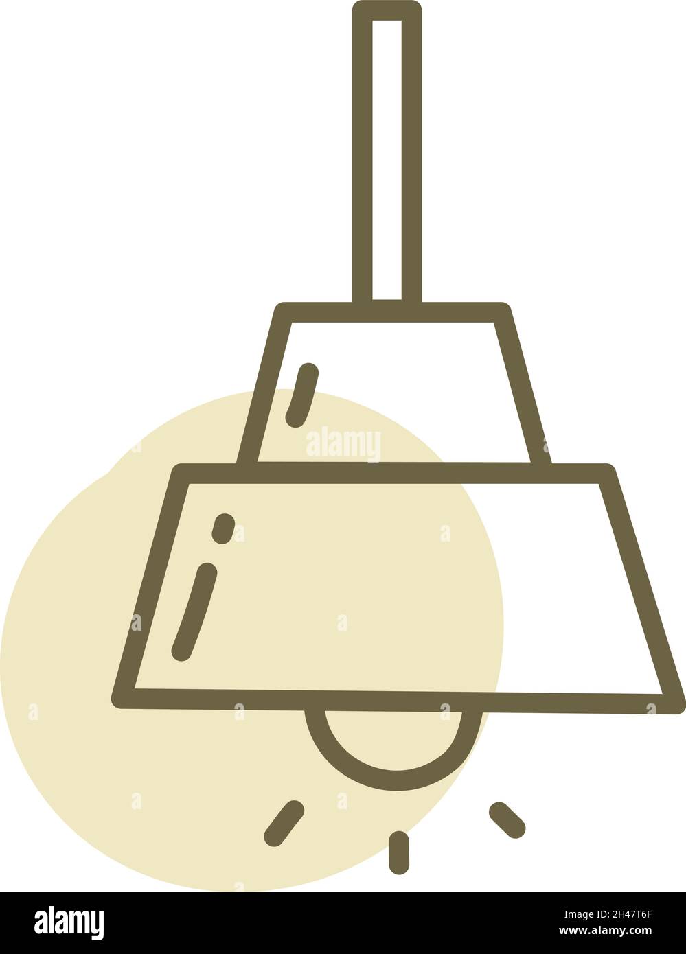 Kitchen light, illustration, vector, on a white background. Stock Vector