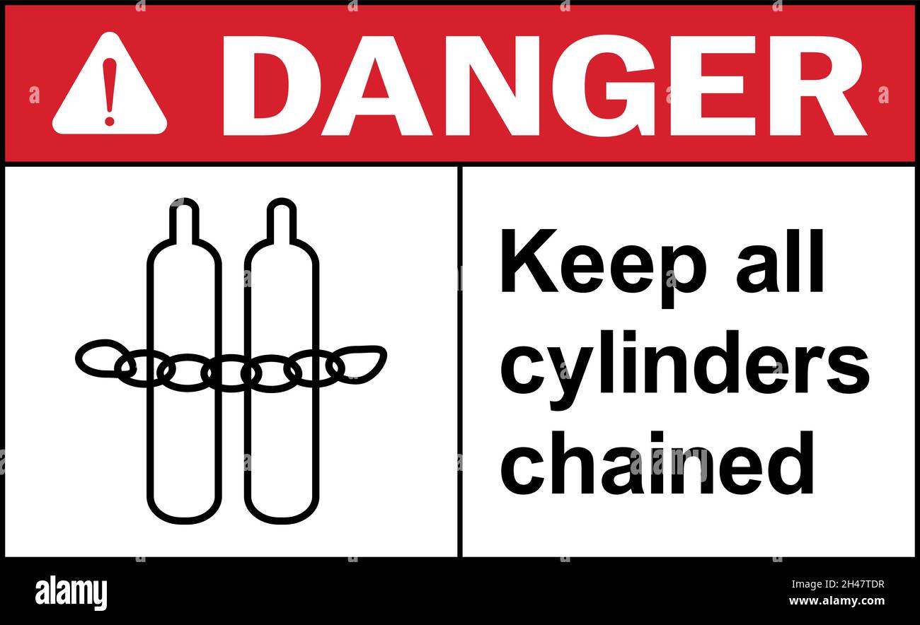 Danger gas cylinder sign hires stock photography and images Alamy