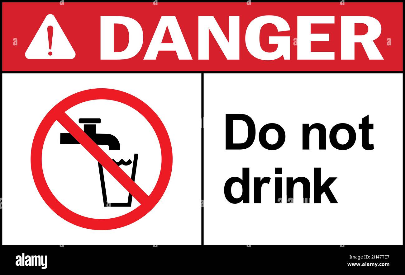 no drinking water sign