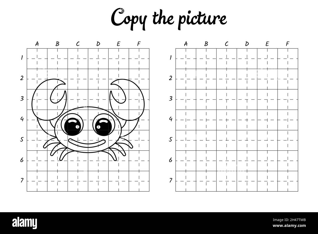 copy-the-picture-draw-by-grid-coloring-book-pages-for-kids-handwriting-practice-drawing-skills-training-education-developing-printable-worksheet-stock-vector-image-art-alamy for Free Printable Grid Drawing Worksheets Copy the picture. Draw by grid. Coloring book pages for kids. Handwriting practice, drawing skills training. Education developing printable worksheet Stock Vector Image & Art - Alamy for Free Printable Grid Drawing Worksheets