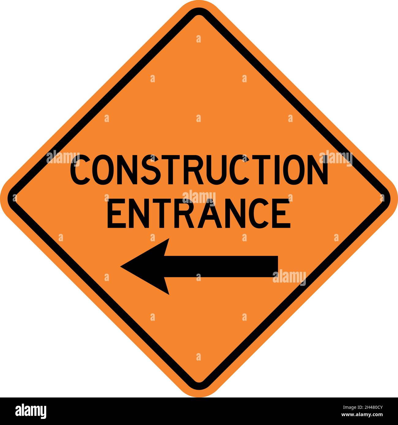 Site signs entrance construction site Stock Vector Images Alamy