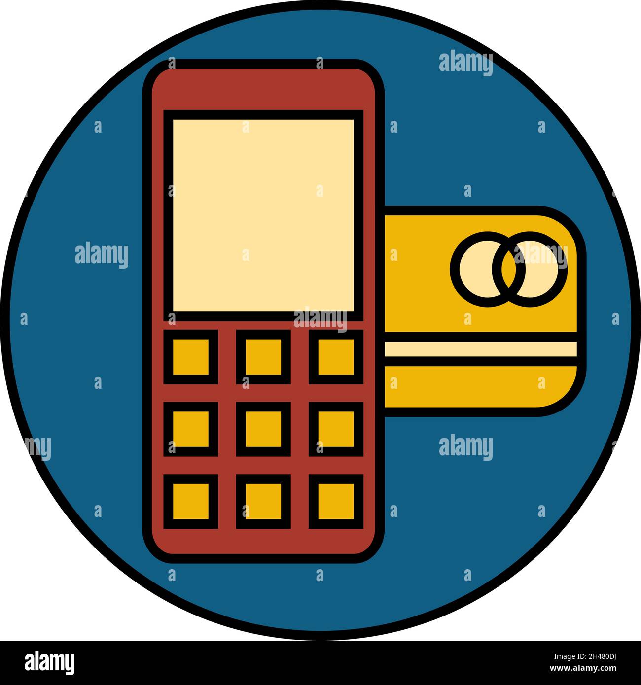 Payment machine, illustration, vector, on a white background Stock ...
