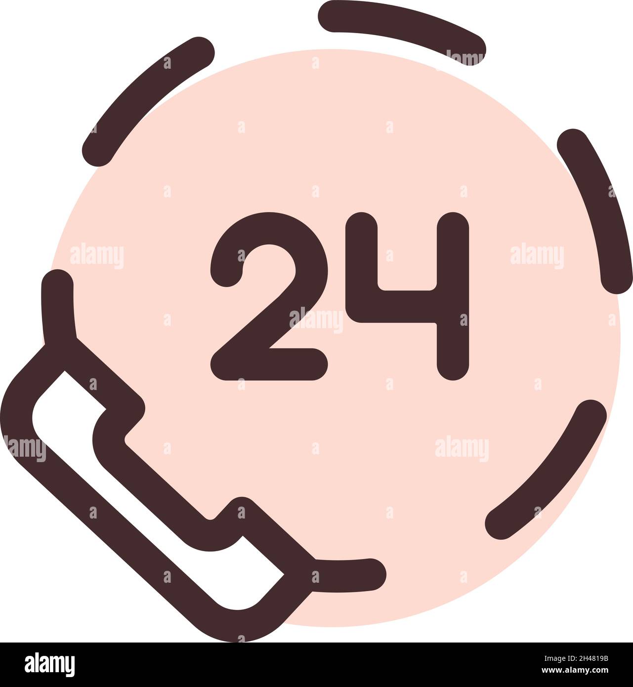 Shipping support, illustration, vector, on a white background. Stock Vector