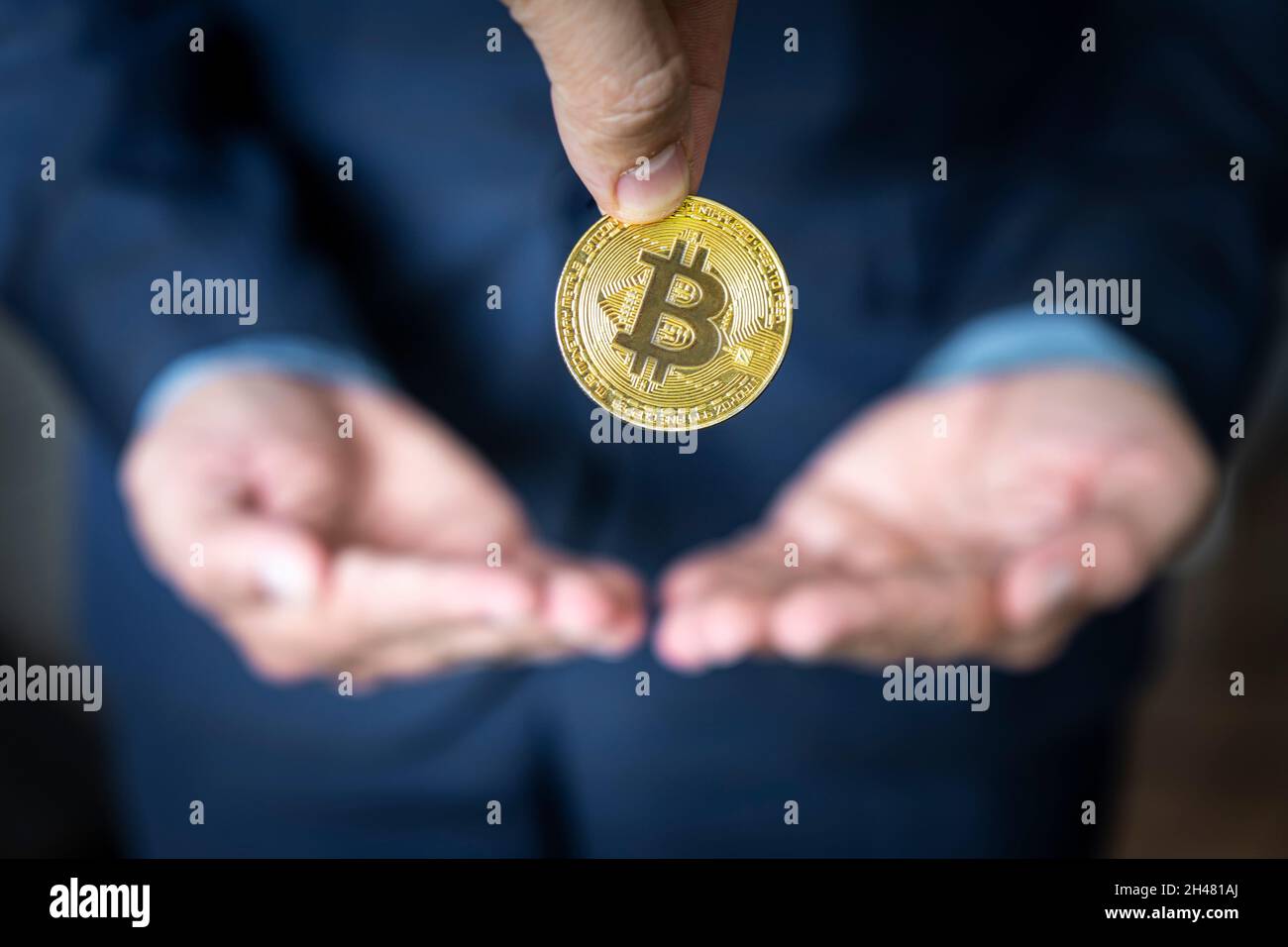 Bitcoin man hi-res stock photography and images - Alamy