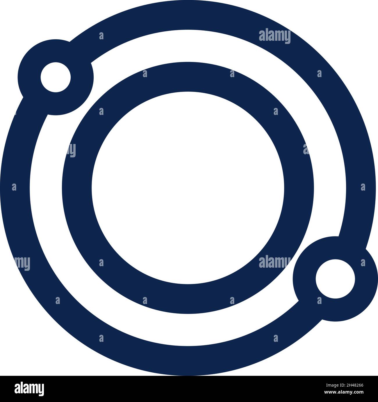 Solar system, illustration, vector, on a white background Stock Vector
