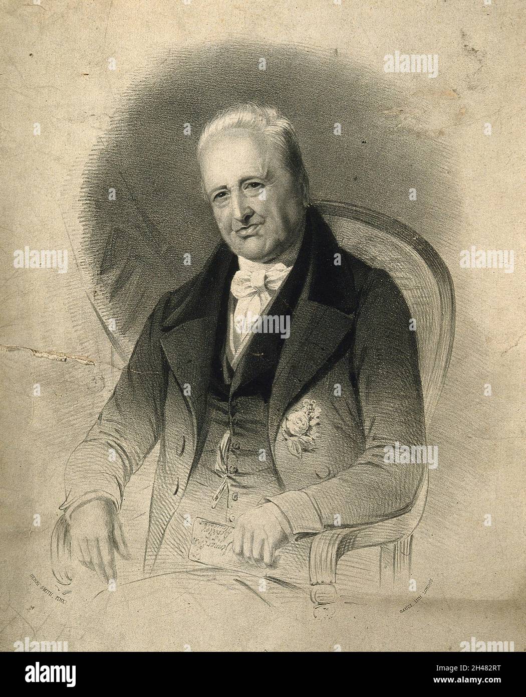 Henry Jenner. Lithograph by M. Gauci after H. Smith. Stock Photo