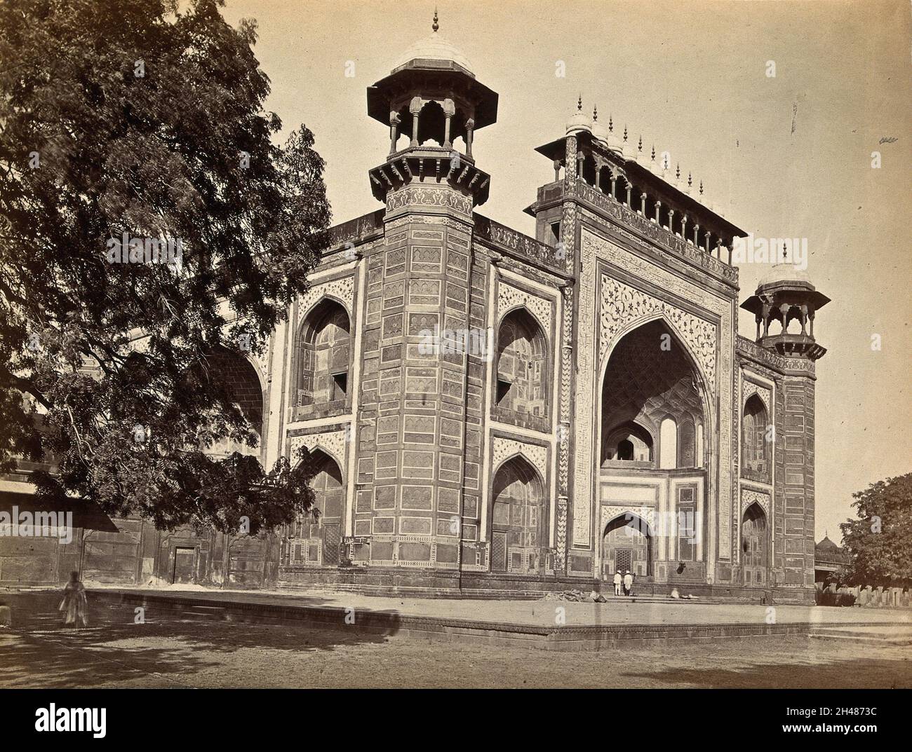 The Taj Mahal, Agra, India: the gateway. Photograph, ca. 1900 Stock ...