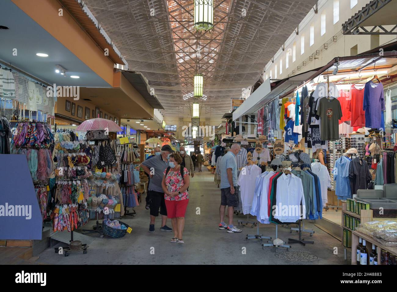 Städtische Markthalle, Chania, Kreta, Griechenland Stock Photo