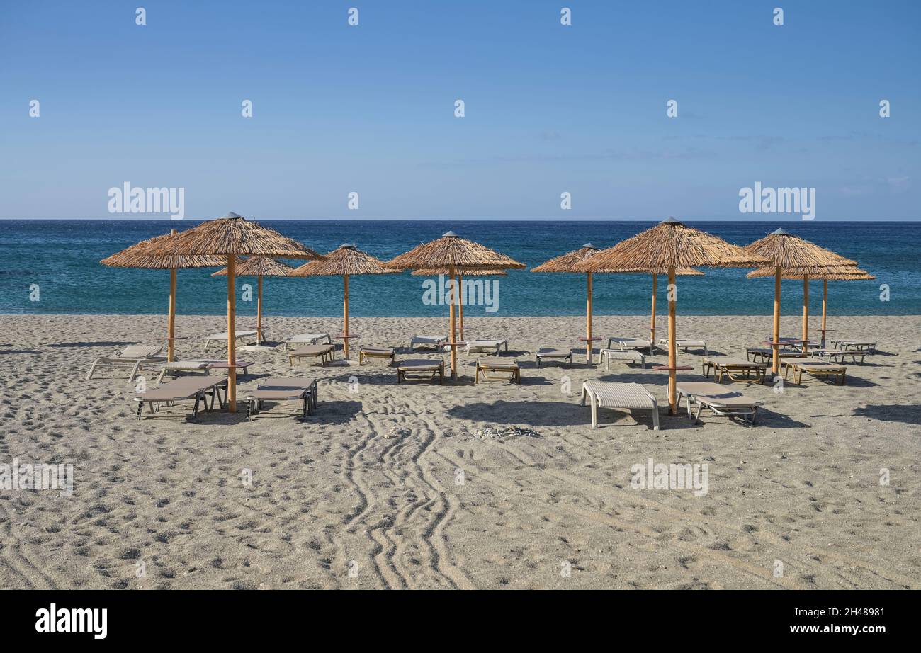 Strand Damnoni Beach, Südküste, Kreta, Griechenland Stock Photo