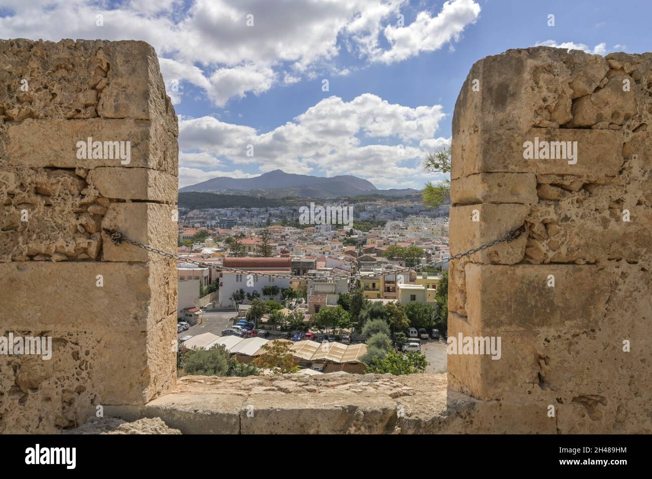Festungsmauer, Fortezza, Rethymno, Kreta, Griechenland Stock Photo