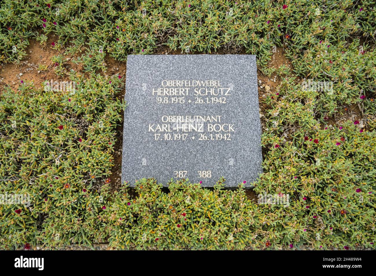 Deutscher Soldatenfriedhof, Maleme, Kreta, Griechenland Stock Photo