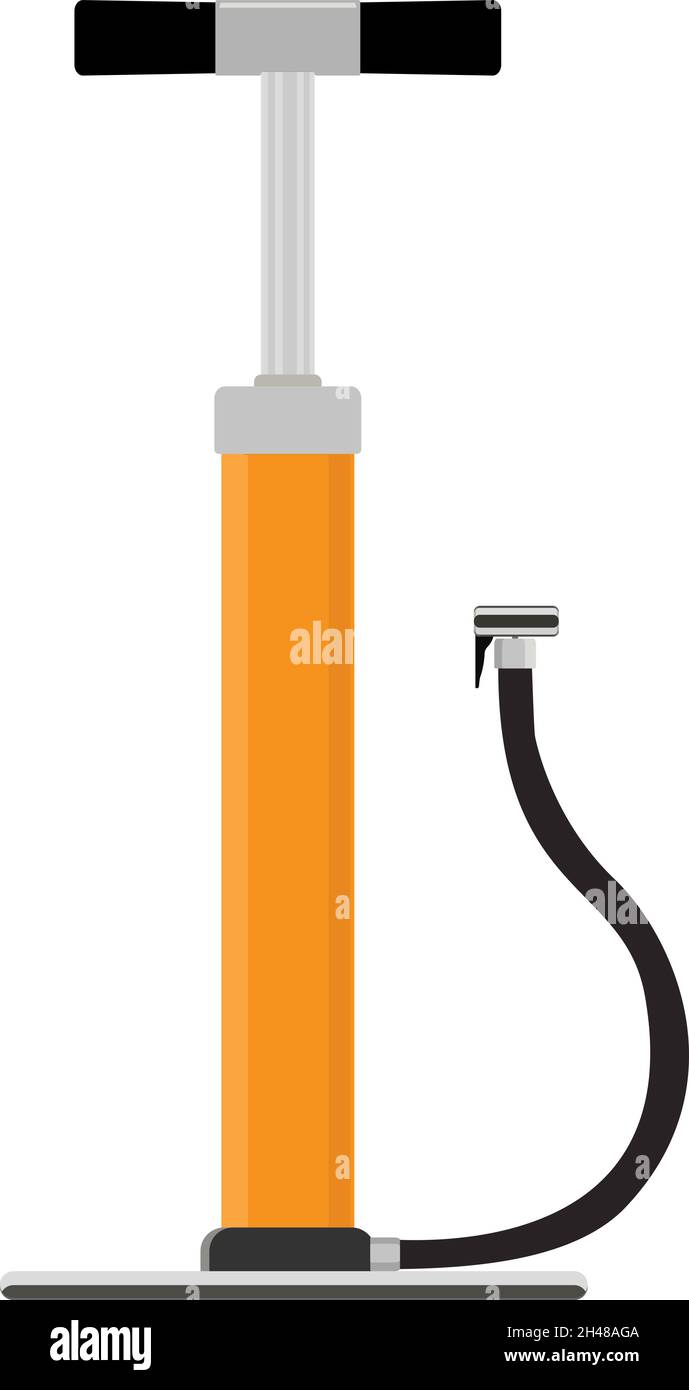 Air pump, illustration, vector on a white background. Stock Vector