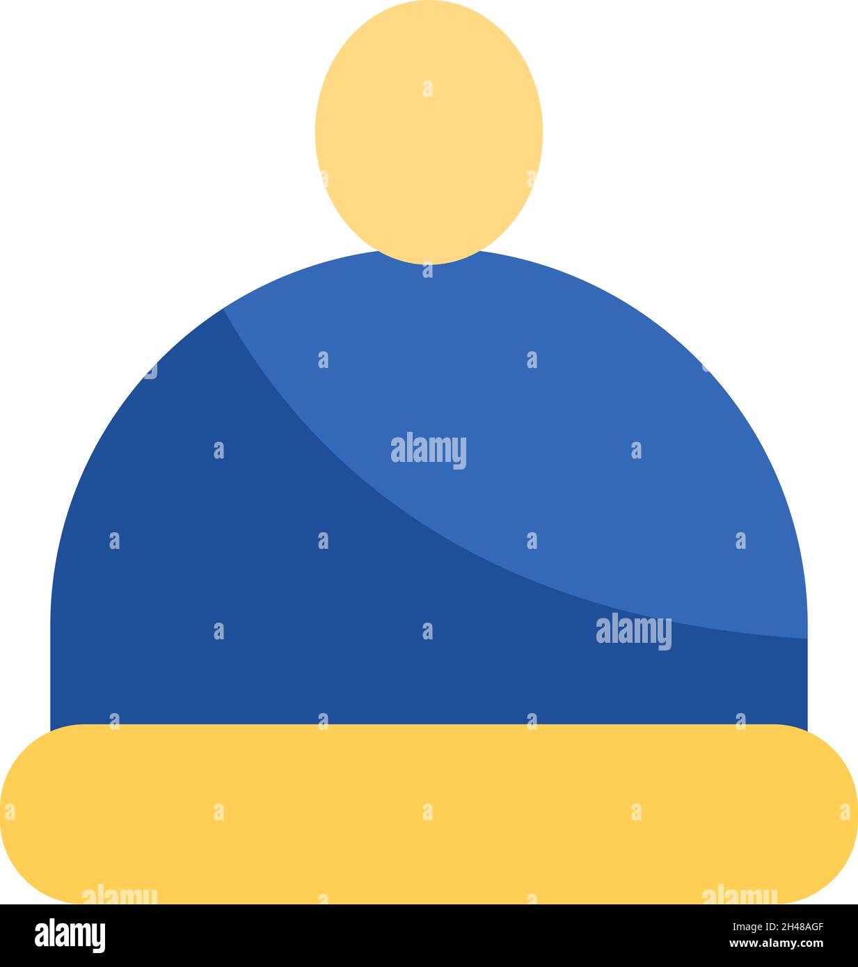 Winter hat, illustration, vector, on a white background Stock Vector ...