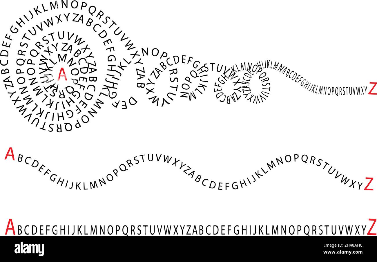 Tangled Path A tangled path from alphabet or letters.The concept of simplifying a ...