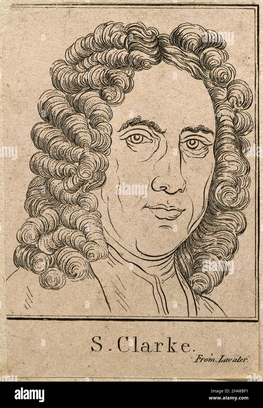 Samuel Clarke. Line engraving Stock Photo Alamy