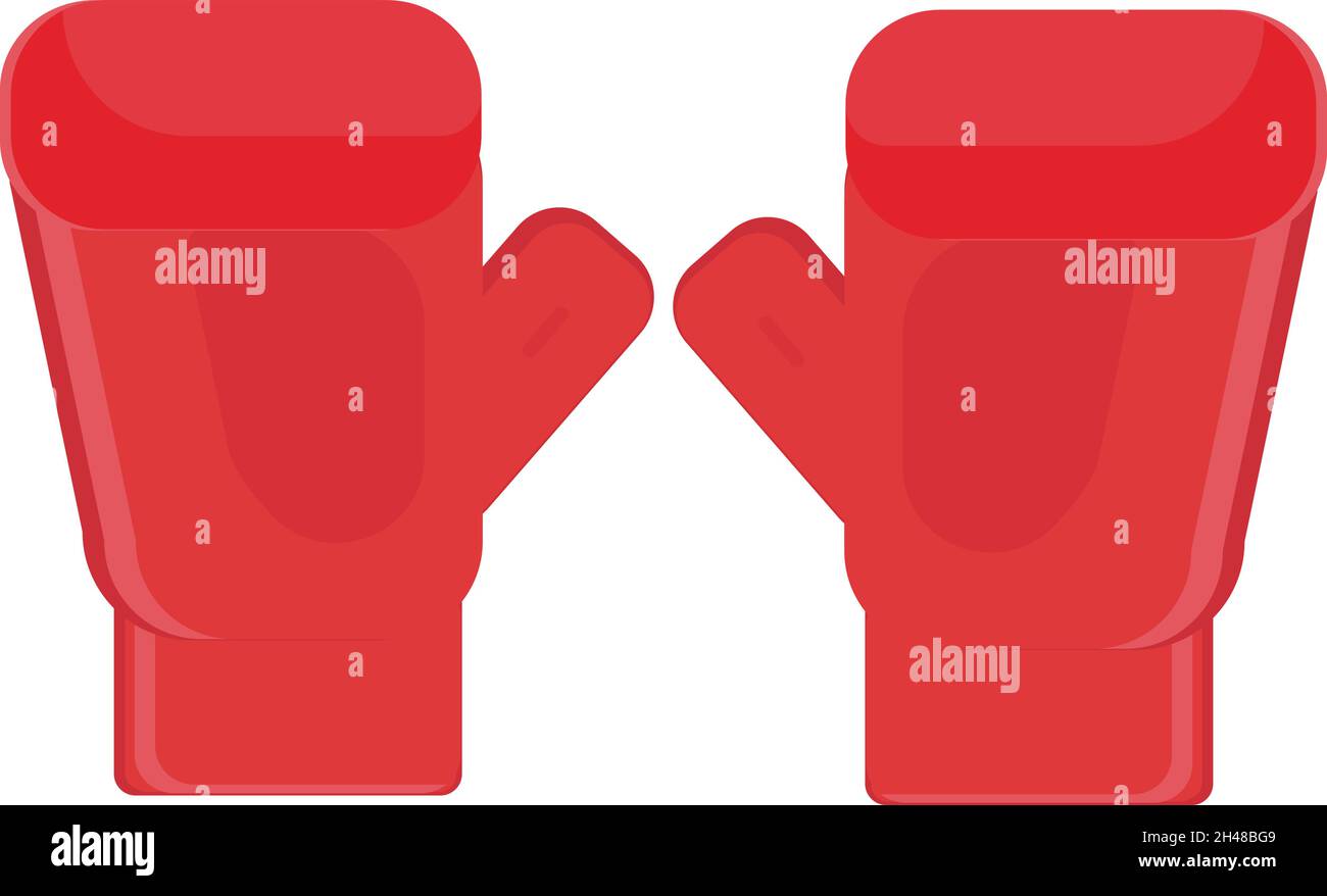 Boxing gloves, illustration, vector on a white background Stock Vector ...