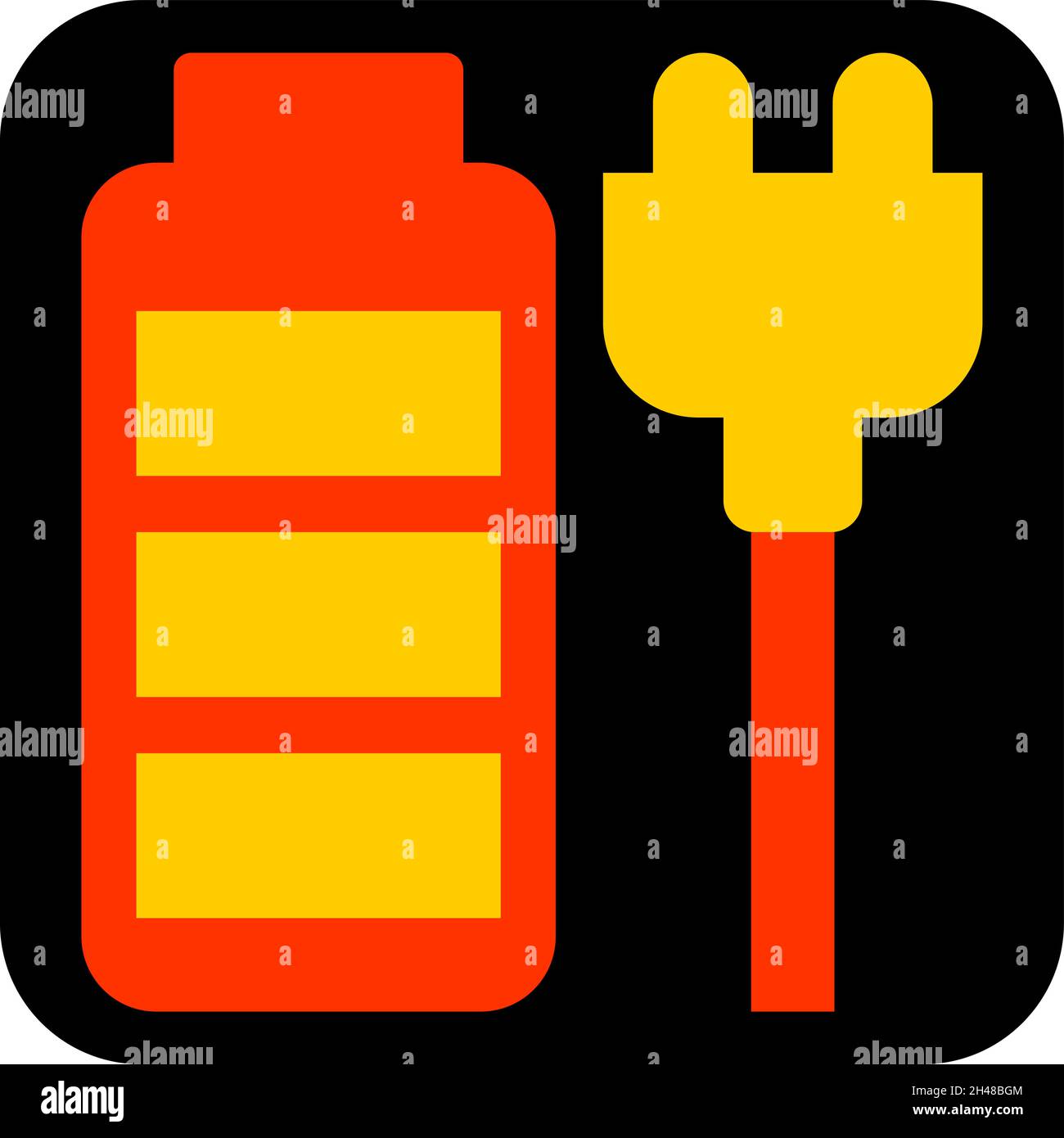 Mobile charger, illustration, vector, on a white background. Stock Vector