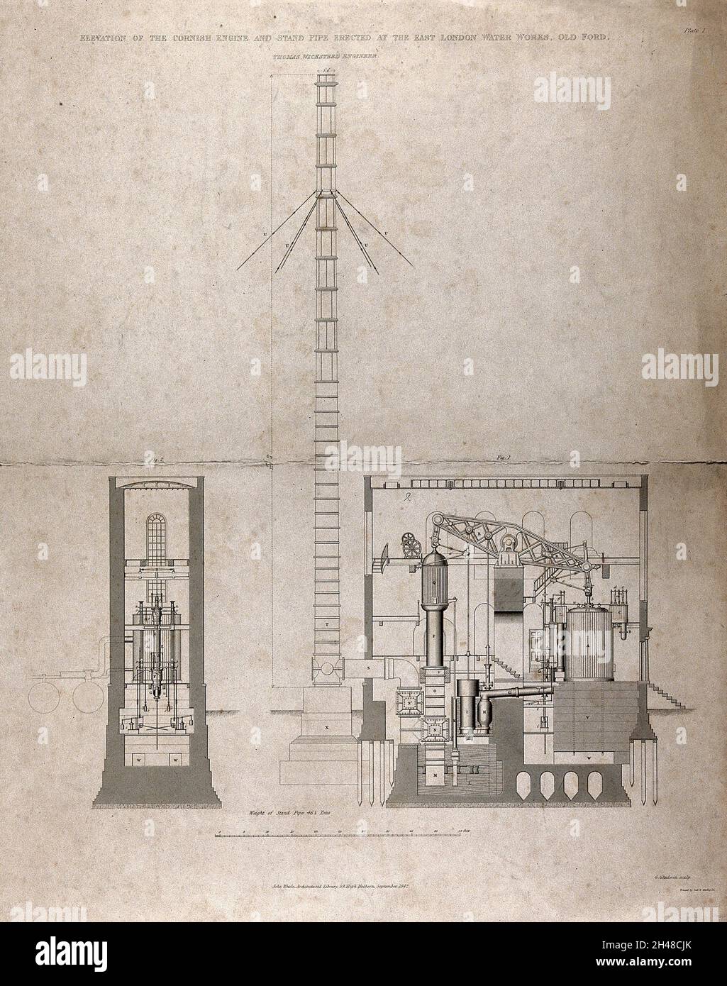 Engineering a Cornish steam engine used for pumping water in London