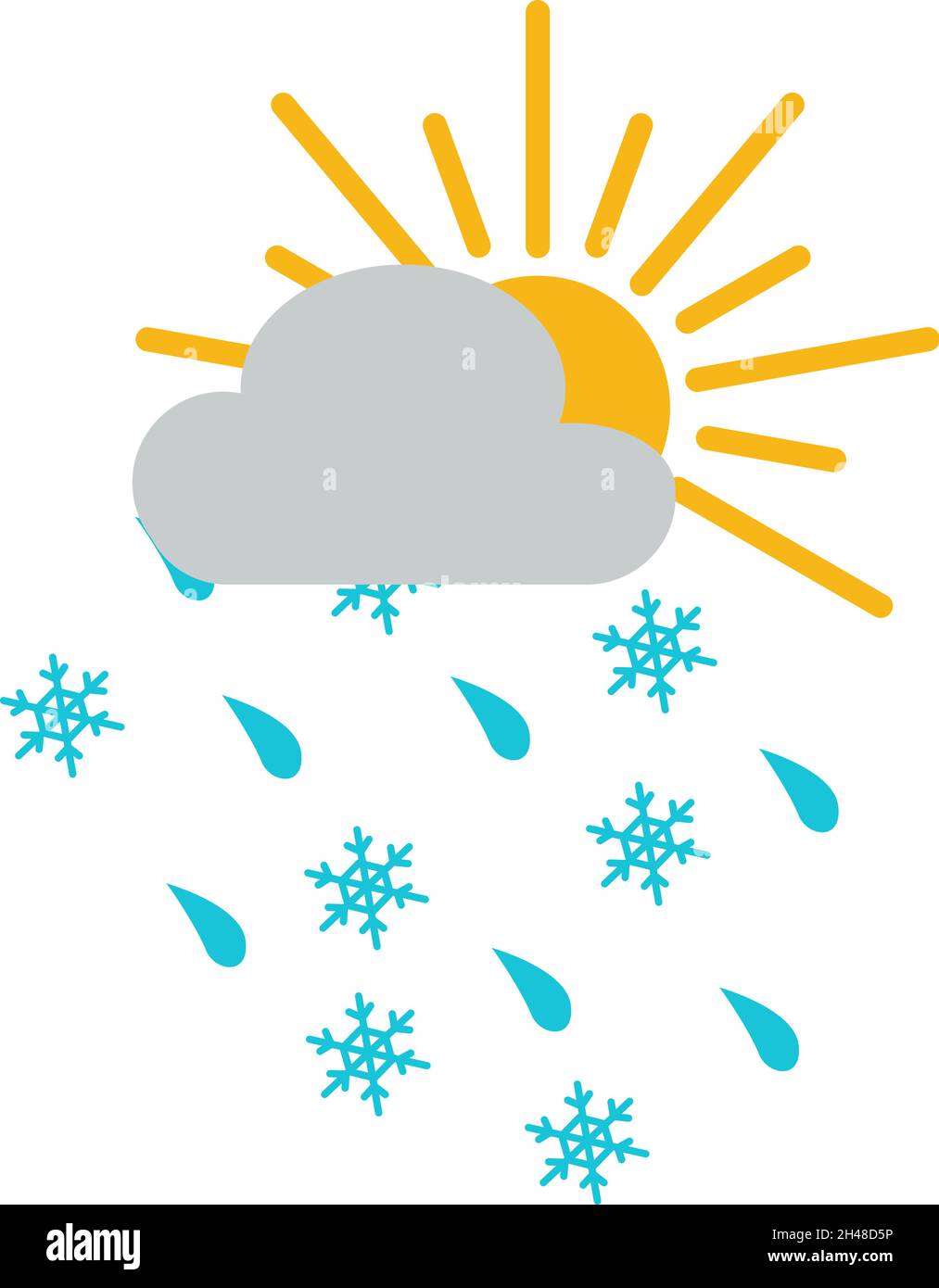 Summer snow storm Stock Vector Images - Alamy