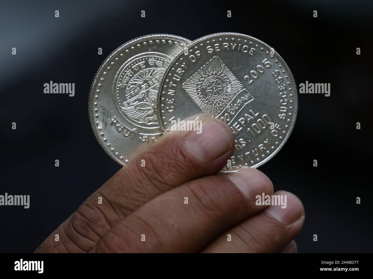 kathmandu-ne-nepal-1st-nov-2021-people-display-the-silver-and-gold
