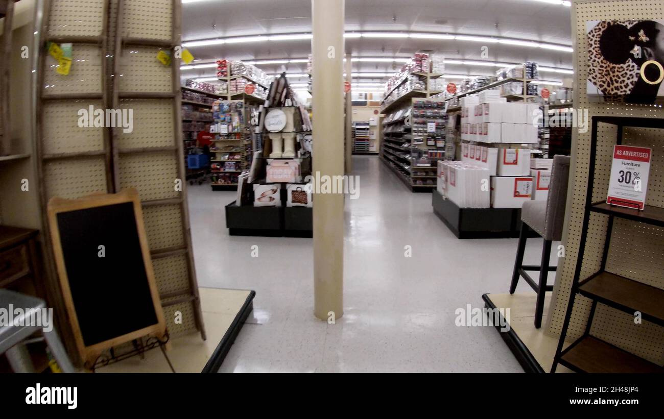 Augusta, Ga USA 08 12 21 Hobby Lobby retail store interior Robert C