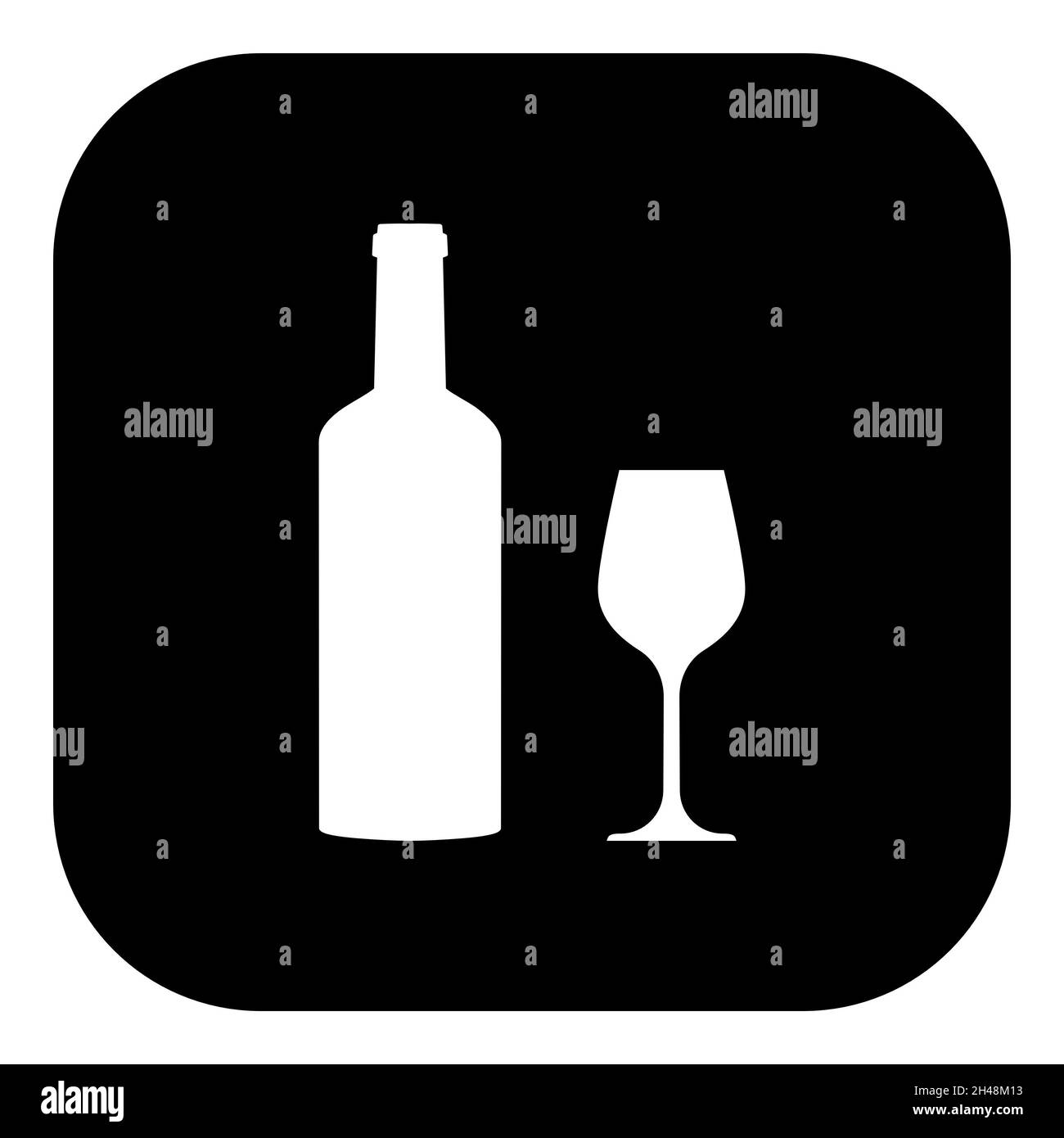 Bottle glass wine background Black and White Stock Photos & Images - Alamy