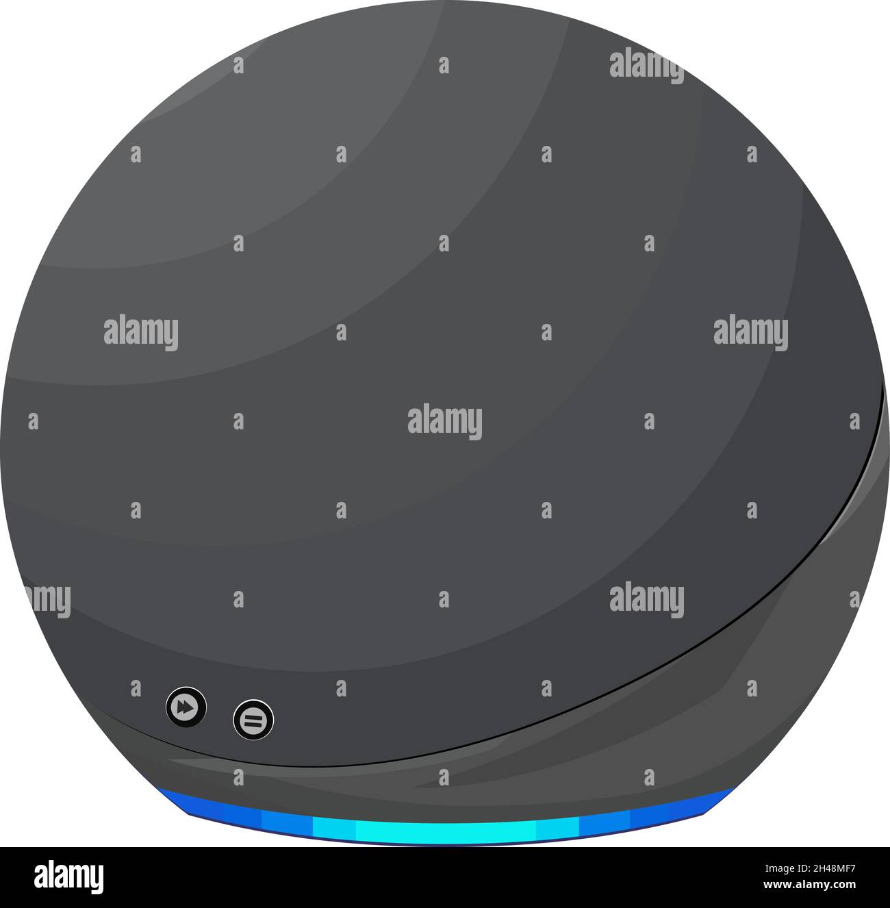 Echo speaker, illustration, vector on a white background. Stock Vector