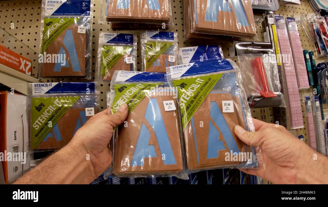 Augusta, Ga USA 08 12 21 Hobby Lobby retail store interior Robert C