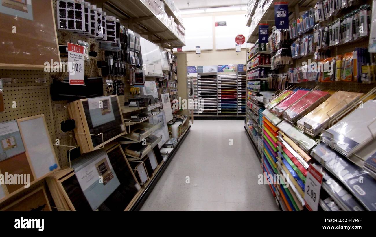 Augusta, Ga USA 08 12 21 Hobby Lobby retail store interior Robert C