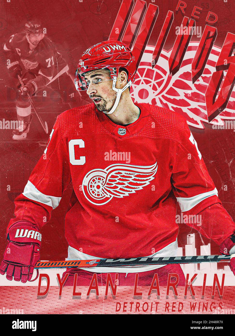 Dylan Larkin Jersey wallpaper credit-@WingWheelWonder  Red wings hockey,  Detroit red wings hockey, Detroit red wings